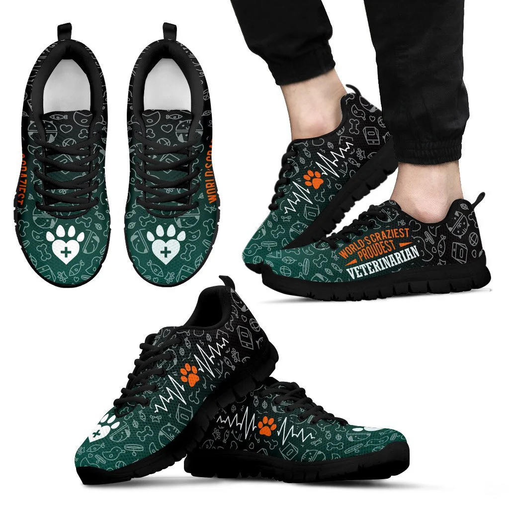 Vet Tech Black Sneakers for Women-grizzshop